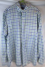 IZOD Saltwater Relaxed Classics Men's Green Plaid Long-Sleeve Button-Down Shirt, Size XXL — listing 4