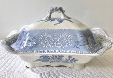 Spode Copeland 'Camilla' Blue Transferware Covered Vegetable Serving Dish — listing 6
