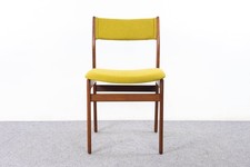 Set of Danish Modern Style Teak Dining Chairs with Wool Stripe Upholstery — listing 6