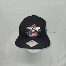 Super Mario Embroidered Youth Baseball Cap - Blue/Red Snapback — listing 2