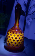 Fenton Amberina Hobnail Glass Victorian Boot / Shoe, 3" tall x 5.5" long — listing 6