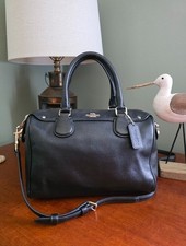 Coach Mini Bennett Satchel in Teal with Black Badlands Floral Print — listing 3