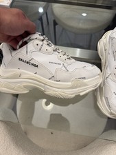 Balenciaga Triple S Allover Logo Sneakers Red — listing 5