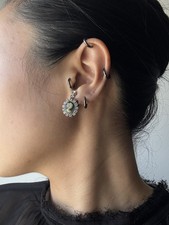 Vintage Carved Shell Cameo Clip-On Earrings — listing 6