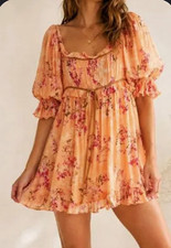 Free People Sleeveless Floral Print Swing Tank Top — listing 4