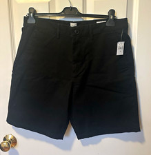 Gap Men's Flat Front Chino Shorts, Black, Size 40 — listing 4