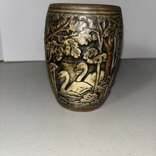 Weller Knifewood Swan Pattern Jardiniere, 5.5 inches — listing 5