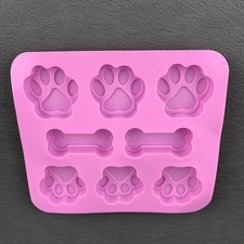 Silicone Candy/Baking Molds - Pet Paw Print & Dog Bone Shapes (Lot of 3+) — listing 5