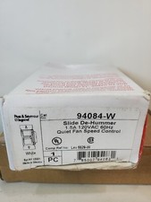 Pass & Seymour Legrand De-Hummer Decorator Slide Fan & Light Control, White, DSDC16PWV, listing 5