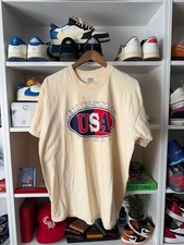 Houston Distressed Graphic T-Shirt, White with Orange and Navy Retro Stripes, Size XL — listing 5