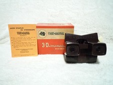 Vintage Sawyer's View-Master Model E Bakelite Stereo Viewer with 9 Reels, Black — listing 5