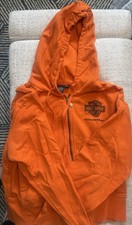 Harley-Davidson Women's Two-Tone Gray Hooded Pullover Sweatshirt, Big Moose Portland Maine Dealer — listing 4