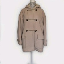 United Colors of Benetton Black Wool Duffle Coat with Hood and Toggle Closures — listing 6