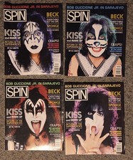 SPIN Magazine 1996 KISS Reunion Complete Set of 4 Collector Covers - Professionally Framed — listing 4