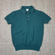 J.Crew Men's Tipped Piqué Polo Shirt, Heather Blue, Size L — listing 5