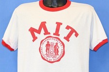 Vintage Champion M.I.T. Crest Red Ringer T-Shirt, Size X-Large — listing 2
