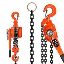 Manual Chain Hoist / Come-Along Chain Block with Hook, Heavily Rusted