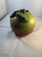 Chinese Hand-Painted Porcelain Fruit Motif Squared Bowl with Gilt Trim — listing 2