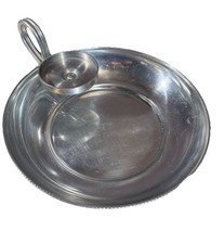 Buenilum Hand-Wrought Aluminum Chip & Dip Serving Tray with Beaded Rim — listing 2