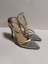 Lulus Clear PVC Rhinestone Sunburst Pointed-Toe Mule Heels — listing 2