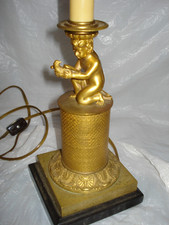 Antique Onyx & Gilt Bronze Urn-Form Table Lamp with Tiffany-Style Stained Glass Floral Shade — listing 6