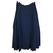 Comfy USA Black Flowy Mesh Knit Midi Skirt, Size L