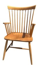 Ethan Allen Heirloom Nutmeg Maple Comb-Back Windsor Armchair, Model 10-6040 — listing 2
