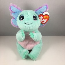 TY Beanie Bellies Axolotl Plush Holding Heart, Pink with Tag — listing 5