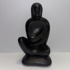 Black Pottery Vase with Applied Lizard/Reptile Figures and Incised Geometric Bands — listing 2