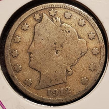 1912 Liberty Head V Nickel (Five Cents)