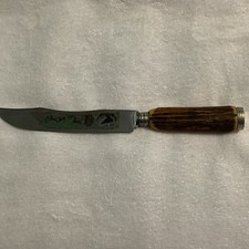 Vintage Stag Handle 2-Piece Carving Set (Knife & Fork) in Original Box — listing 5