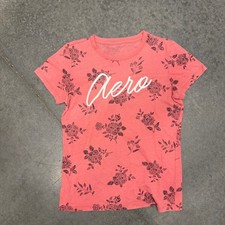 Aéropostale Women's Floral Line-Art Print Crew Neck T-Shirt, Size S/P — listing 2