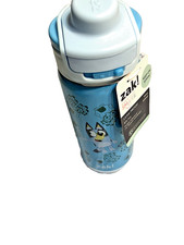 Zak! Designs Bluey Stainless Steel Kids Water Bottle with Flip-Up Straw Lid