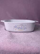 CorningWare Blue Cornflower Casserole Dish with Pyrex Glass Lid A-1.5-B — listing 2