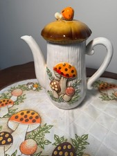 1970s Arnel's Style Ceramic Mushroom Teapot with Lid — listing 3