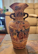 Antique Japanese Satsuma-Style Moriage Vase with Twin Handles and Butterfly Floral Decoration — listing 4