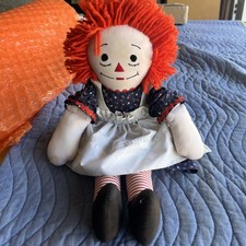 Vintage Small Handmade Cloth Doll with Embroidered Face and Stitched Dress — listing 2