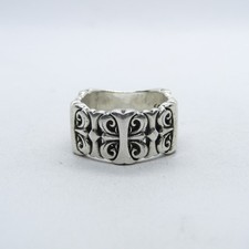 Silver Band Ring with Partial Hallmarks — listing 5