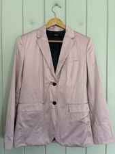 Theory Black Satin Two-Button Blazer, Size 10 — listing 3