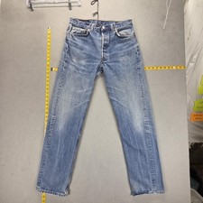 Levi's 501 Button Fly Jeans Light Wash Made in USA 36x32 — listing 2