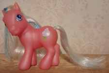 Vintage My Little Pony G1 Lot - Including So Soft Lion-Style Figure, Unicorn with Bow Symbols, and Candy Cane (Sundae Best) Pegasus — listing 3