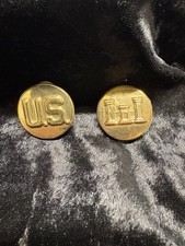 U.S. Army Corps of Engineers Castle Insignia Pin on Black Wool Campaign/Slouch Hat — listing 6