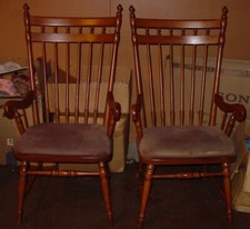 Tell City Chair Co. Hard Rock Maple Captain's Chair with Spindle Back — listing 4