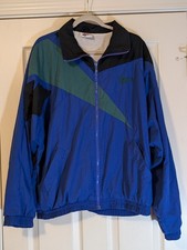 Vintage Reebok Color Block Full Zip Track Jacket Navy Gray — listing 3