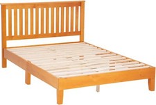Handmade Wood Platform Bed Frame with Dowel-Pin Joinery, Twin/Full Size — listing 3