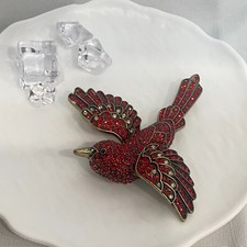 Heidi Daus Crystal Hummingbird Pendant Necklace with Green Beaded Strand — listing 3