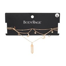 Body Rage Moon Phase Pleated Mini Skirt with Zipper