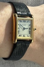Cartier Tank Louis Mechanical Wristwatch 18K Gold Electroplated — listing 6