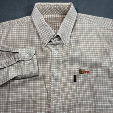Cinch WRX Men's Blue & White Plaid Long Sleeve Button-Down Shirt, Size XXL, listing 6