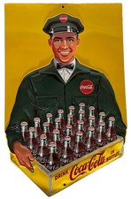 Coca-Cola 'Delicious Refreshing' Victorian Lady Reproduction Tin Sign